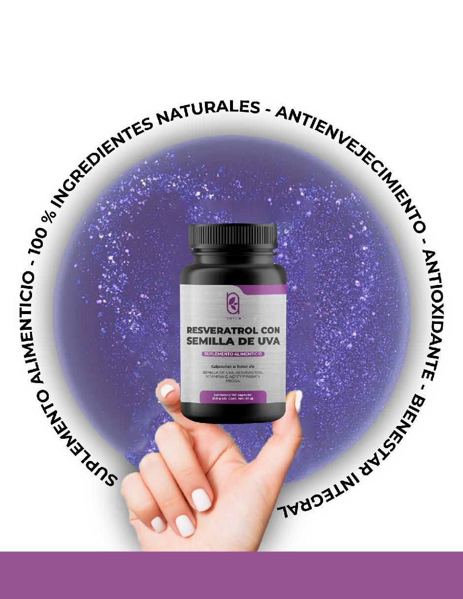 Resveratrol de 100 cápsulas 6