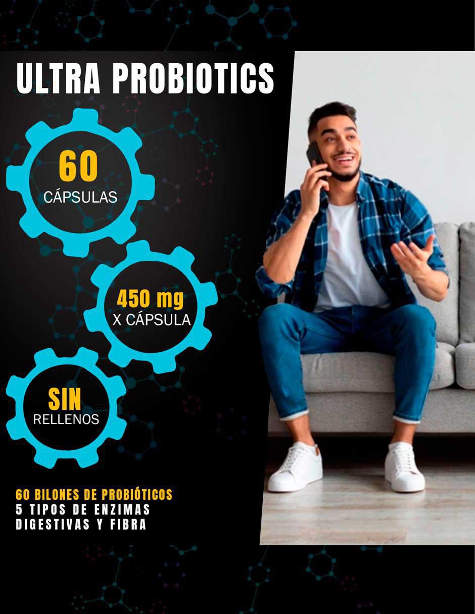 Ultra Probióticos con probióticos 60 billones de 60 cápsulas 6