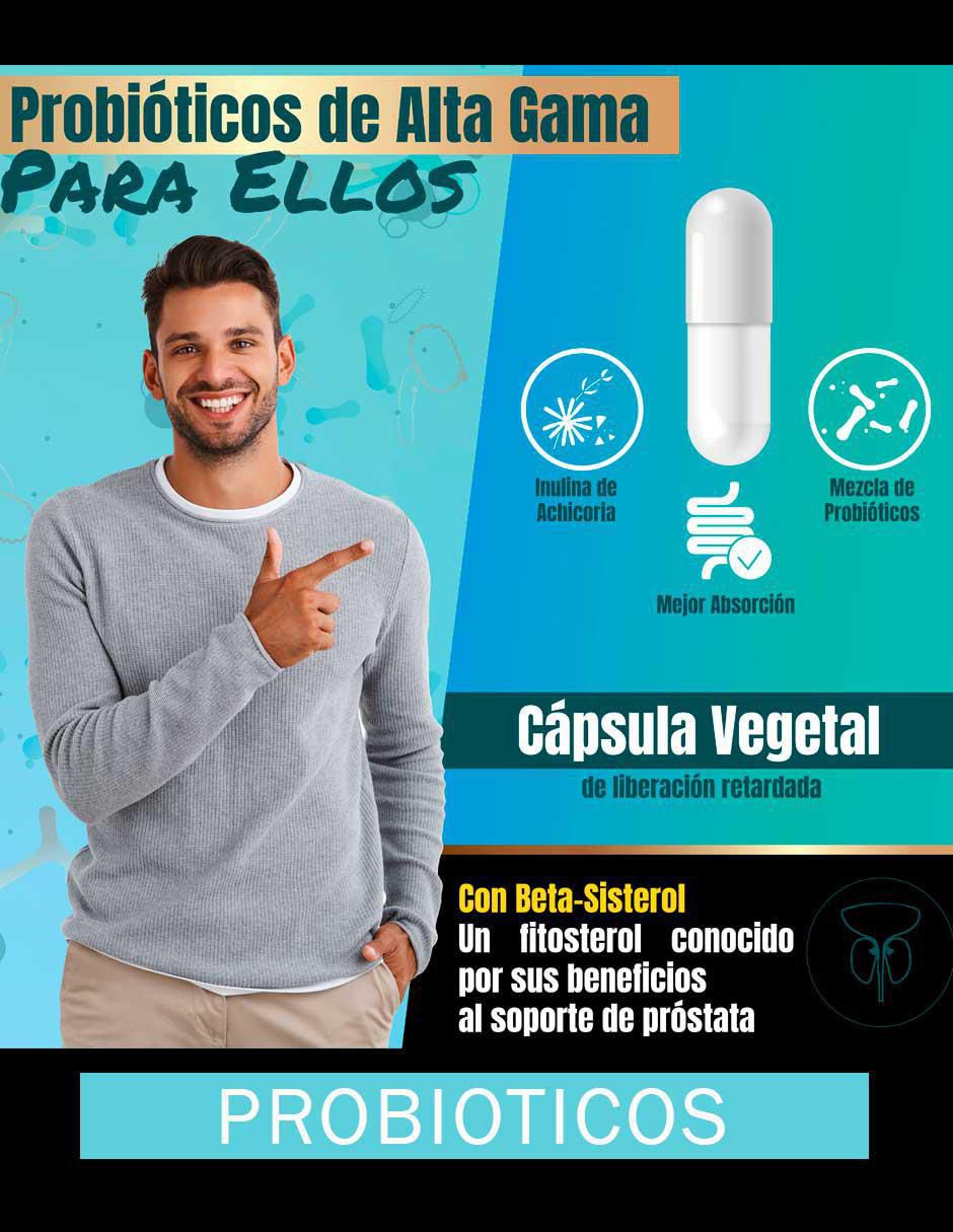 Probióticos para hombre con probióticos 50 billones de ufc de 60 cápsulas 2