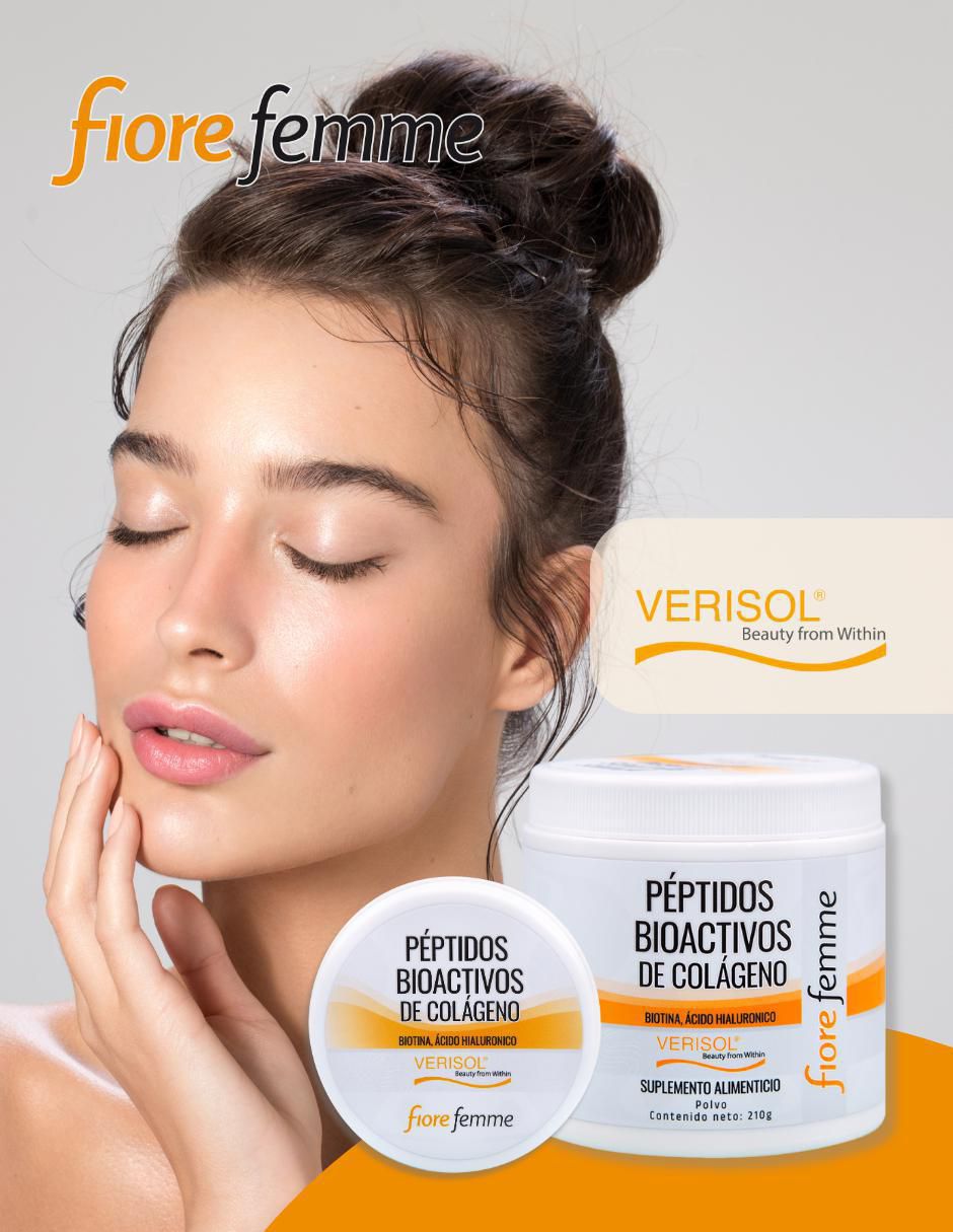 Beauty Péptidos Bioactivos de Colágeno con ácido hialurónico, biotina sabor naranja 3