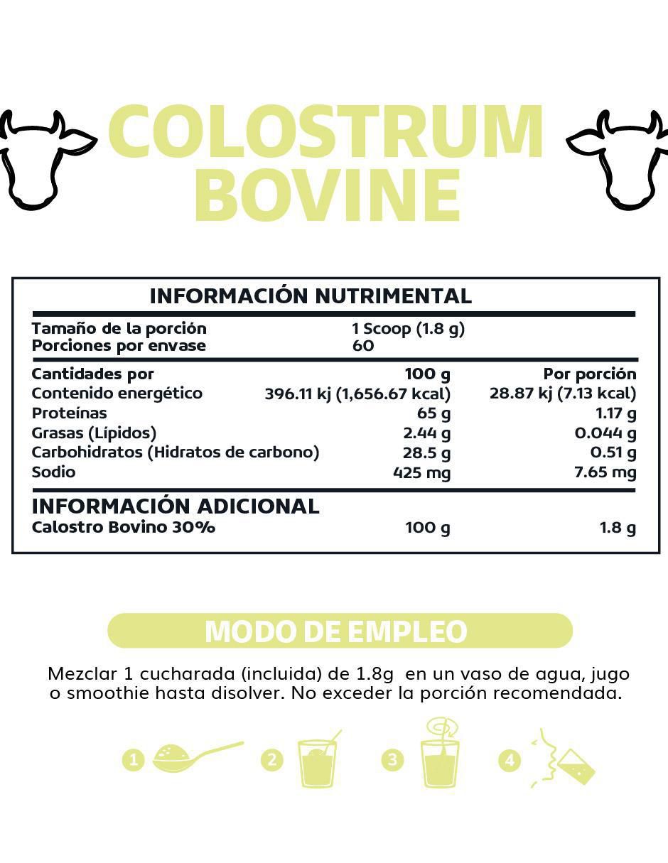Calostro Bovino Grass Fed 30% de 108 g 5