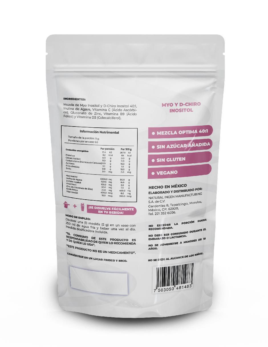 Myo & D-Chiro Inositol de 300 g 2