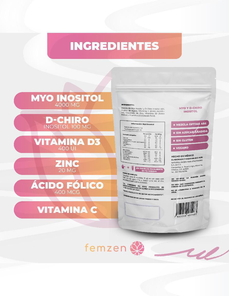 Myo & D-Chiro Inositol de 300 g 6