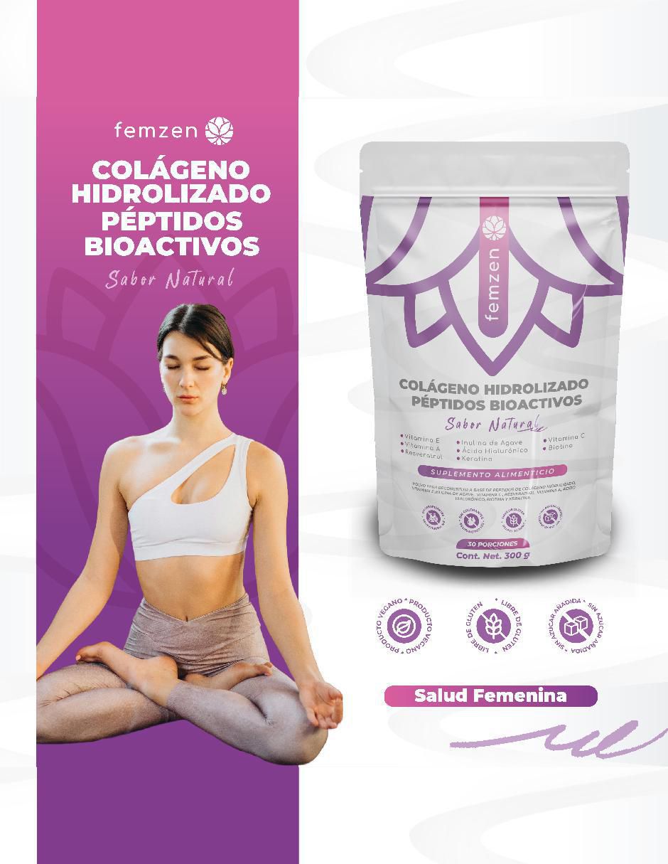 Colágeno Hidrolizado Péptidos Bioactivos sabor natural de 300 g 3