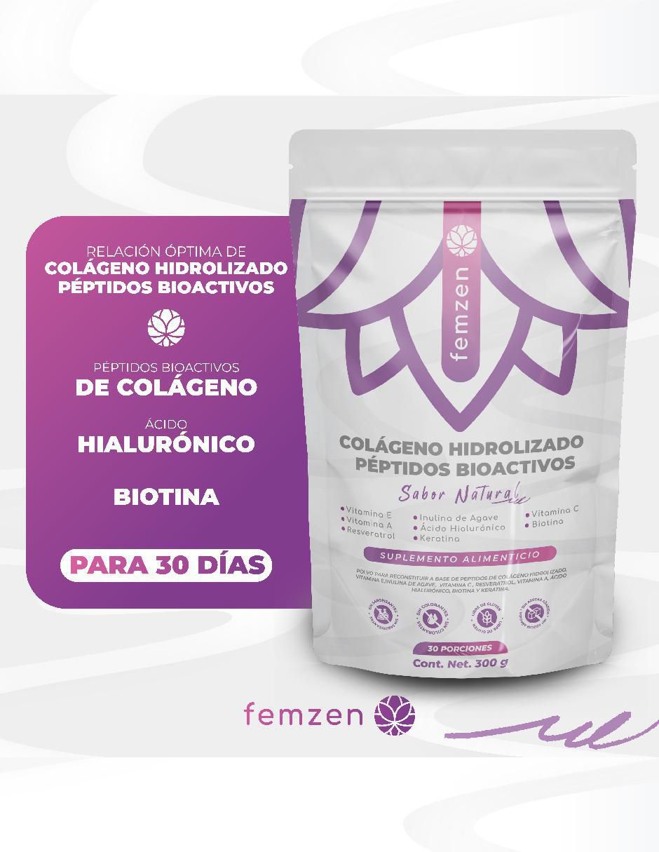 Colágeno Hidrolizado Péptidos Bioactivos sabor natural de 300 g 4