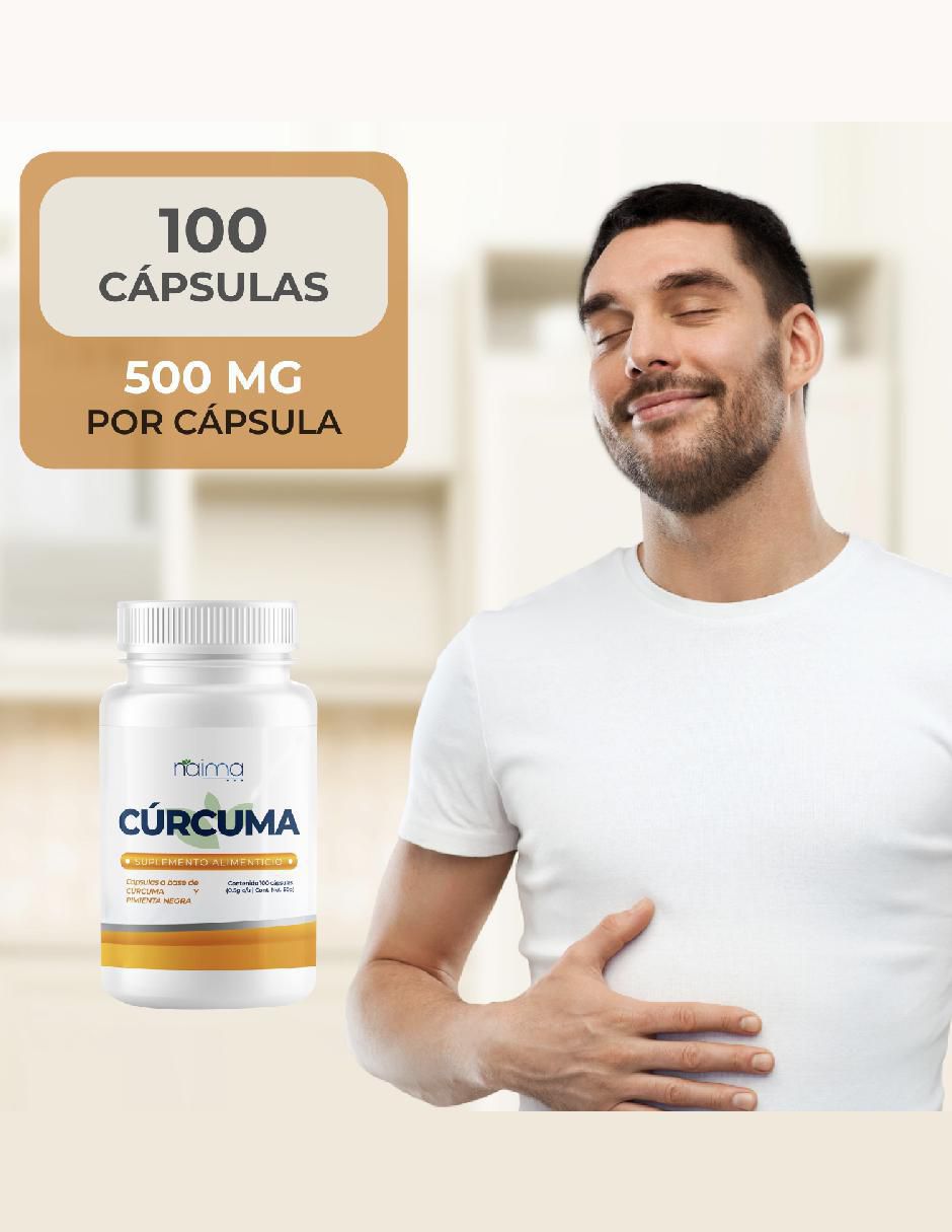 Cúrcuma con Pimienta Negra de 100 cápsulas 5