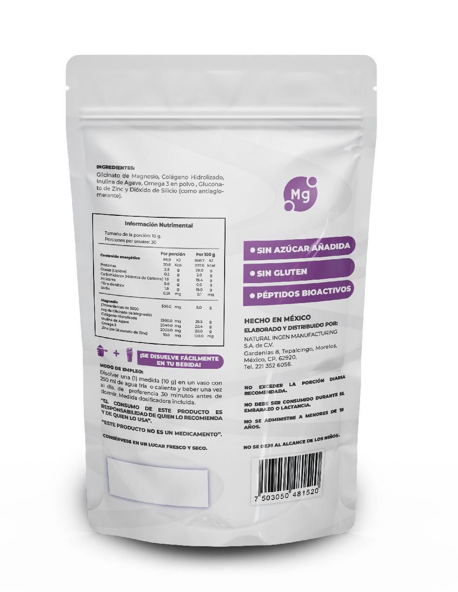 Glicinato de Magnesio y Omega 3 de 300 g 2