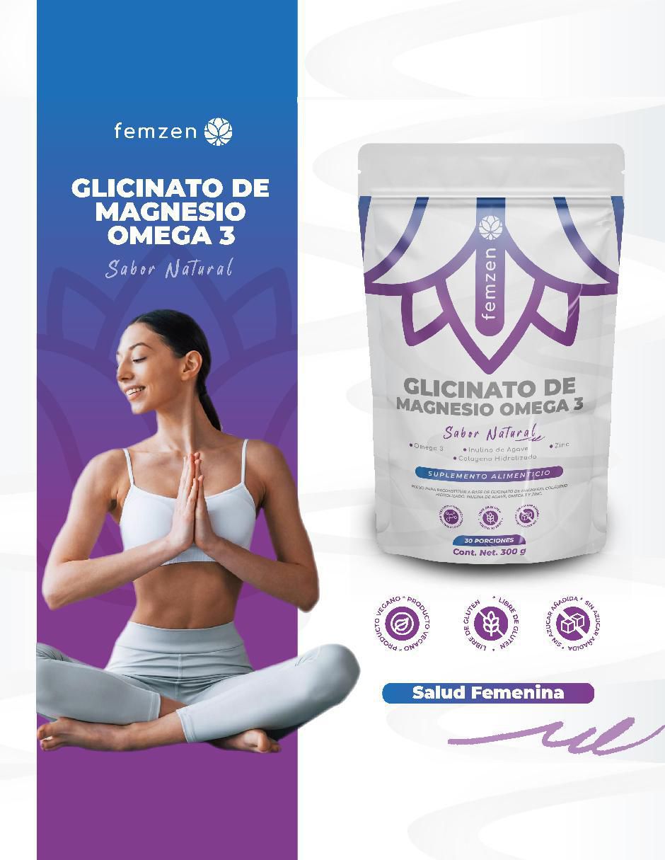 Glicinato de Magnesio y Omega 3 de 300 g 3