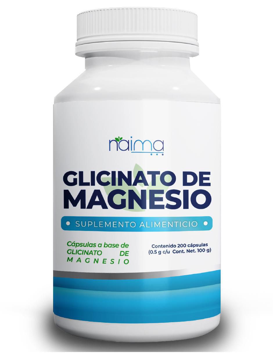 Glicinato de Magnesio con glicinato de 200 cápsulas