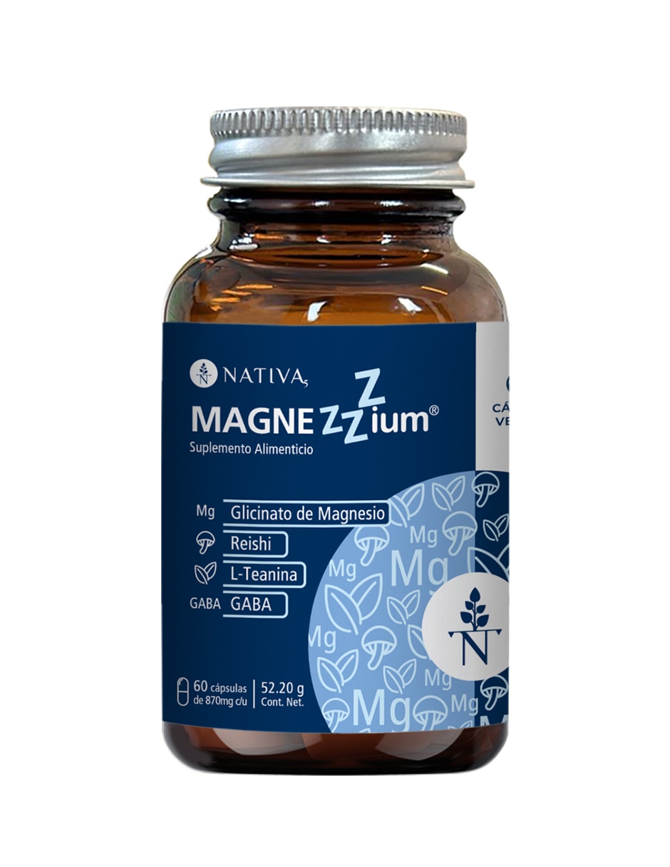 Magnezzzium Suplemento con Glicinato de Magnesio para dormir con magnesio Magnezzzium Suplemento con Glicinato de Magnesio para dormir con magnesio