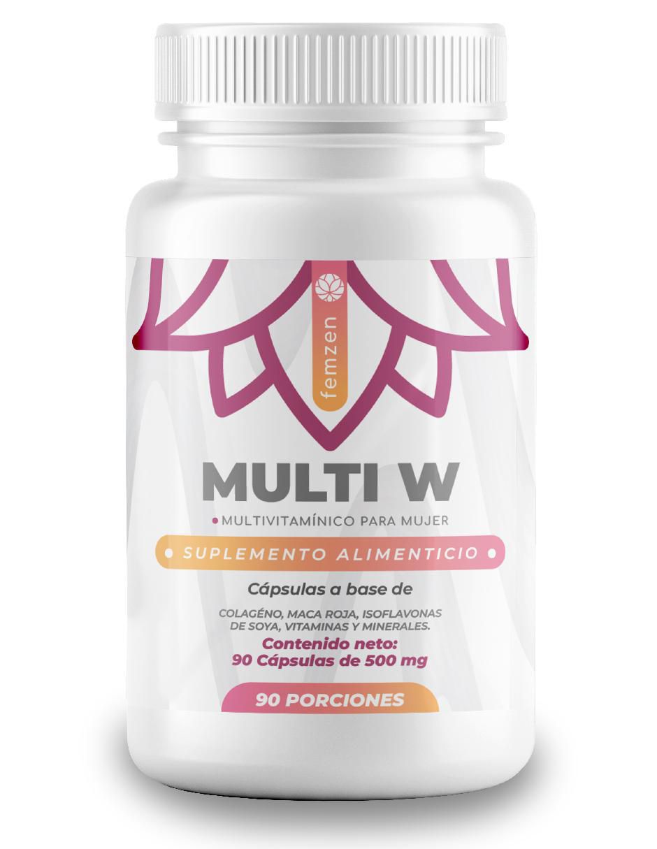 Multi W (Multivitaminico balanceado para mujer) Femzen de 90 cápsulas Multi W (Multivitaminico balanceado para mujer) Femzen de 90 cápsulas
