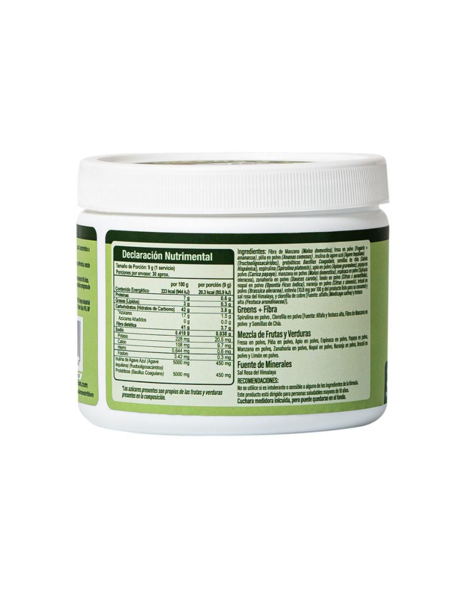 Jugo verde en polvo con probióticos sabor original de 270 g 3