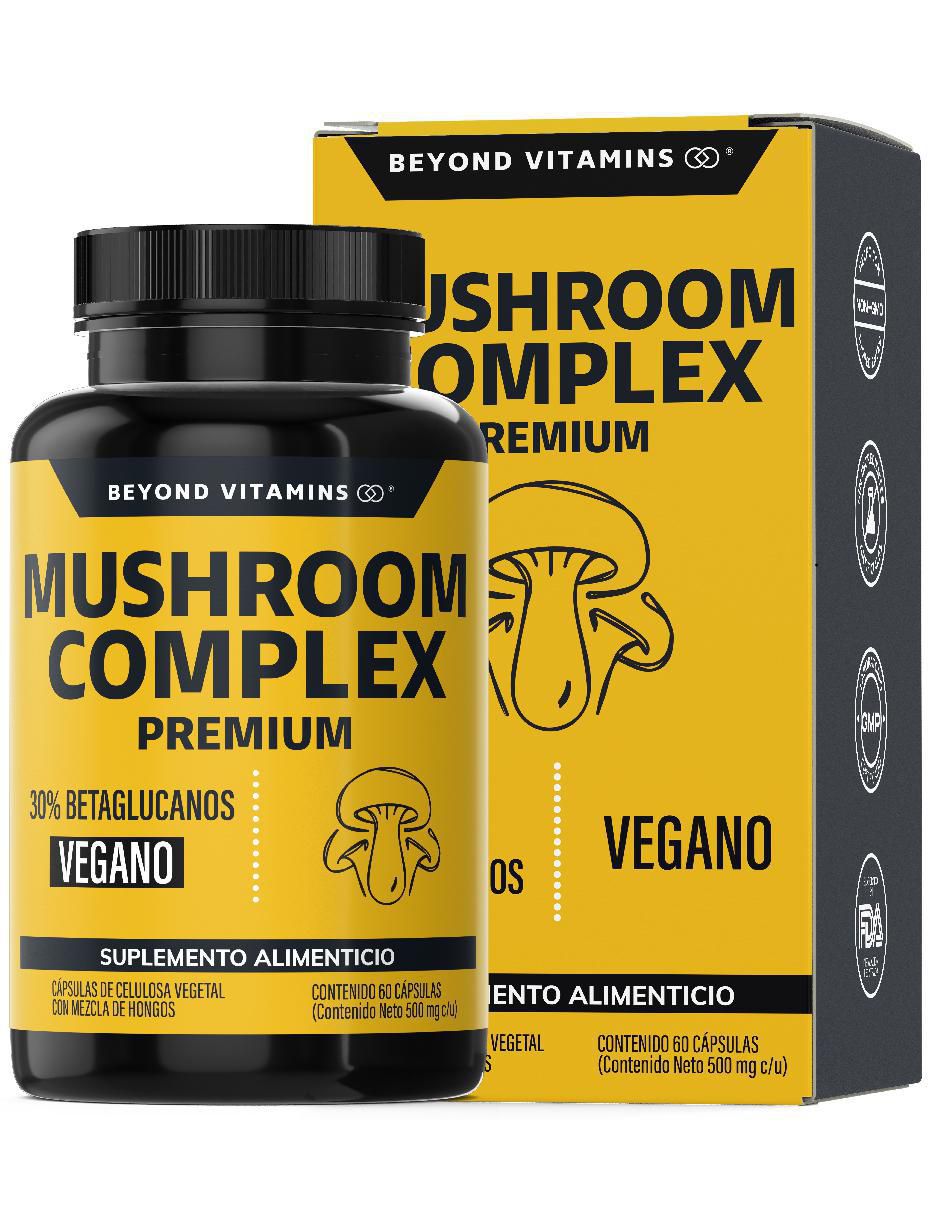 Mushroom Complex 6 hongos adaptógenos de 60 cápsulas