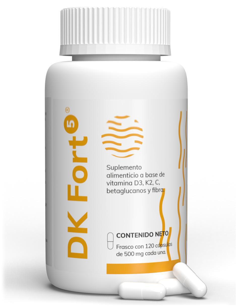 DK Fort 5 con vitamina d3 y k2 de 120 cápsulas