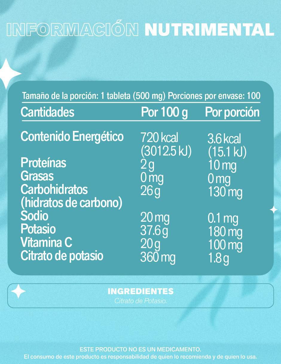 Citrato de potasio de 100 tab 2