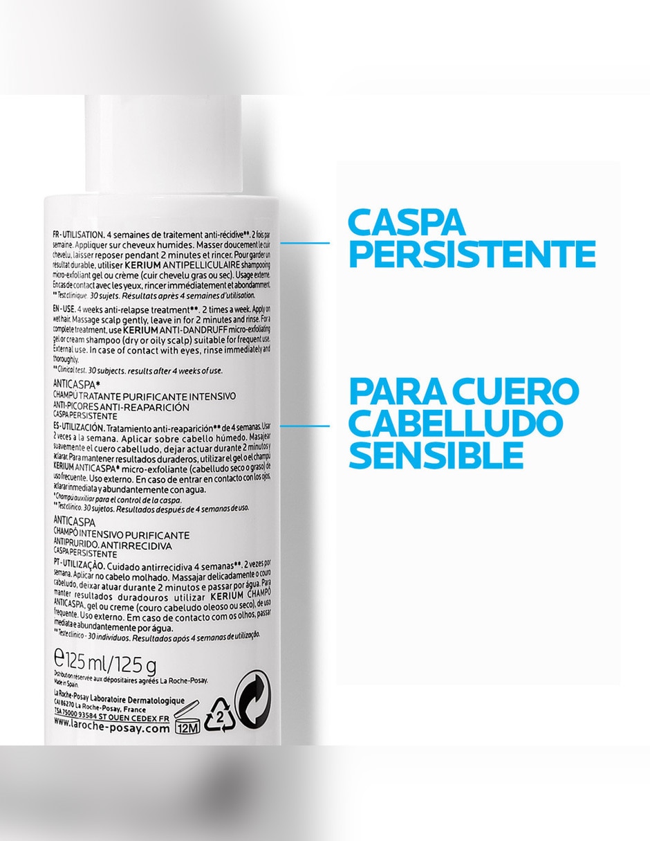 Shampoo anticaspa Kerium DS 200 ml 5