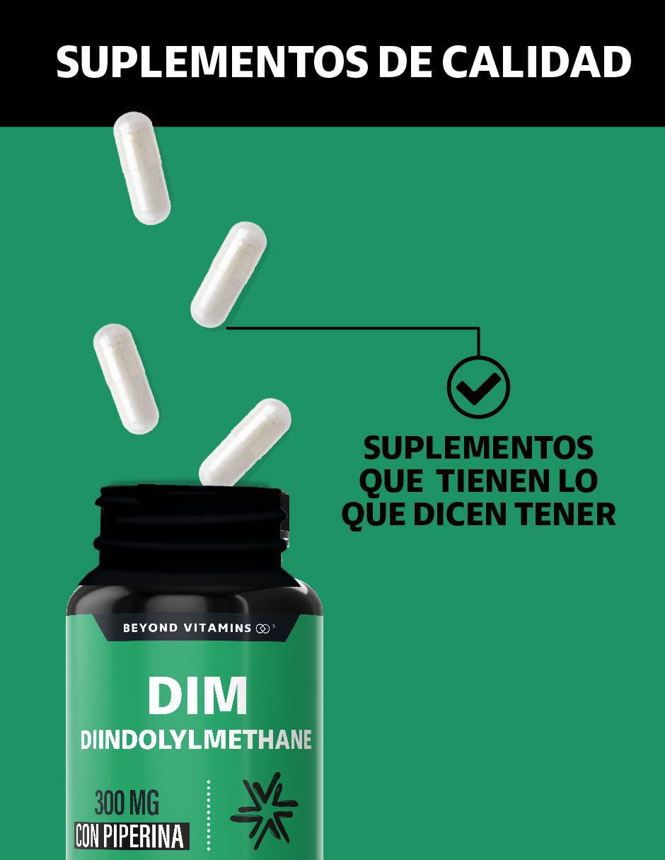 Diindolilmetano Avanzado Con Piperina de 60 cápsulas 2
