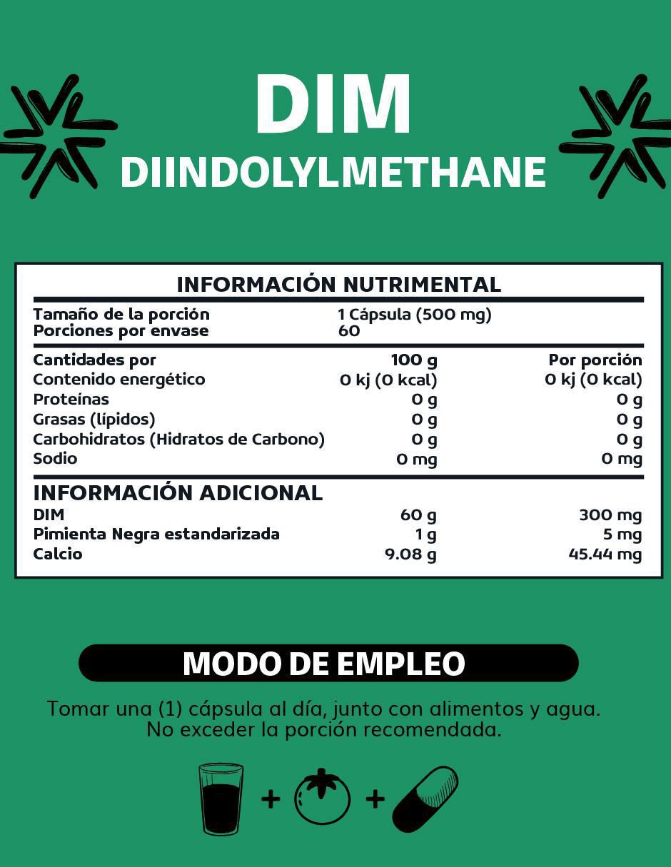 Diindolilmetano Avanzado Con Piperina de 60 cápsulas 3