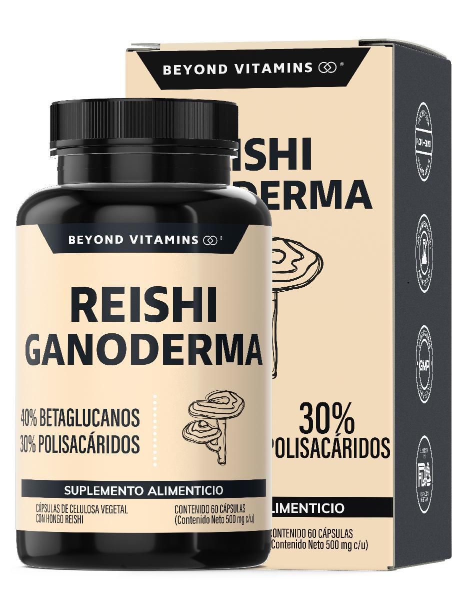 Reishi Ganoderma alto en Betaglucanos y Polisacáridos de 60 cápsulas Reishi Ganoderma alto en Betaglucanos y Polisacáridos de 60 cápsulas