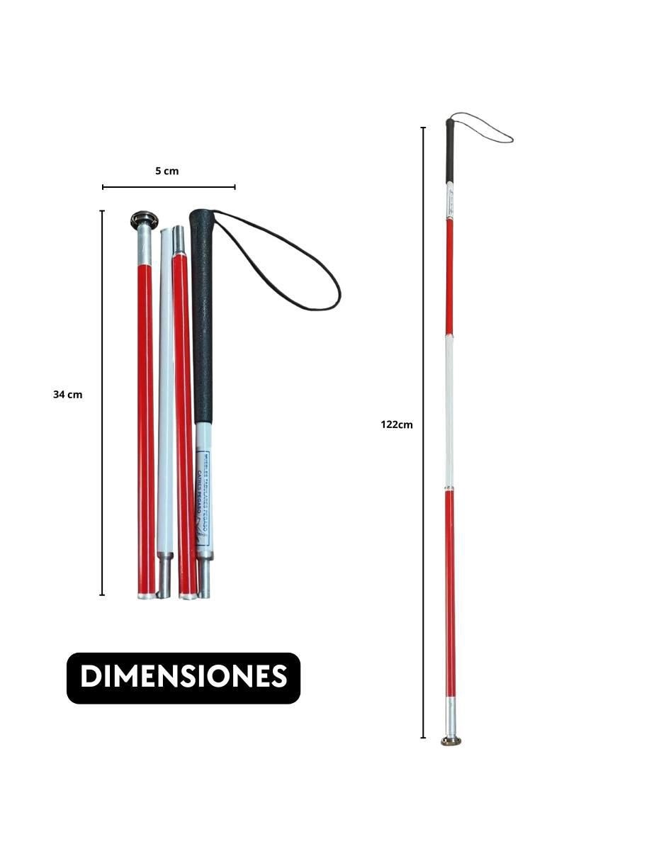 Bastón plegable de aluminio 5