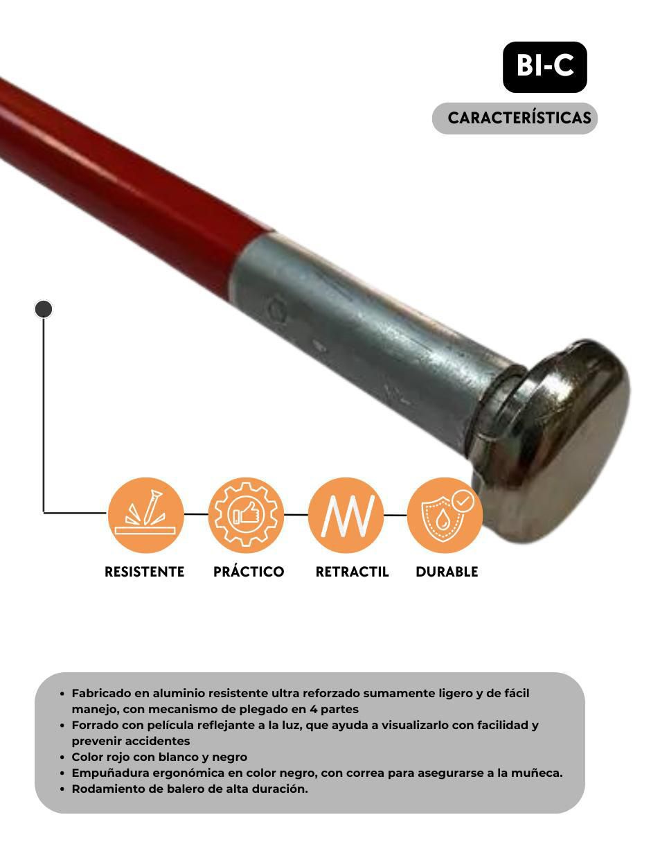 Bastón plegable de aluminio 4