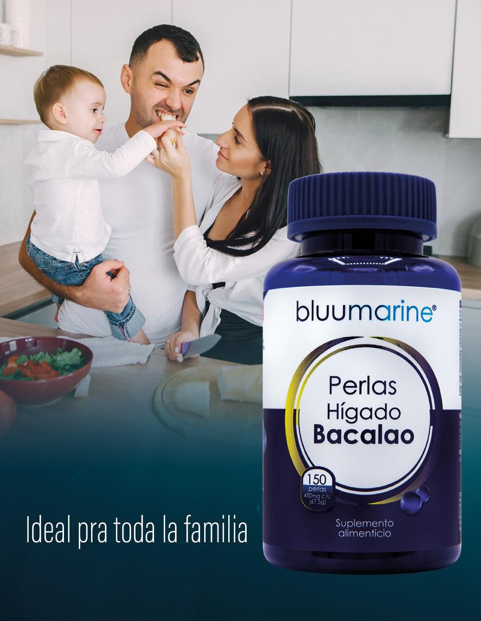 Perlas de Hígado de Bacalao con aceite de salmón, aceite de anchoa, aceite de mackerel, dha y epa de 150 cápsulas 2