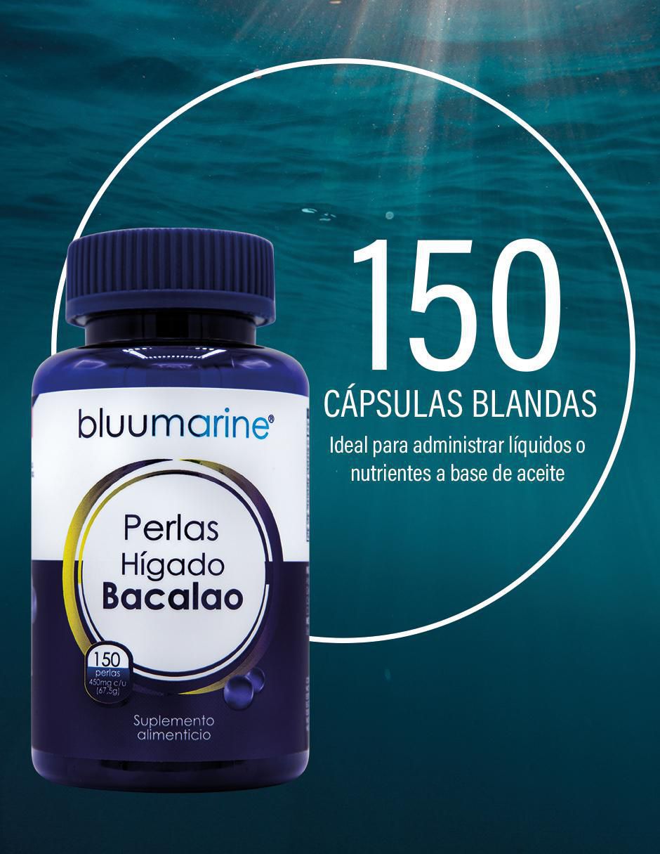 Perlas de Hígado de Bacalao con aceite de salmón, aceite de anchoa, aceite de mackerel, dha y epa de 150 cápsulas 3
