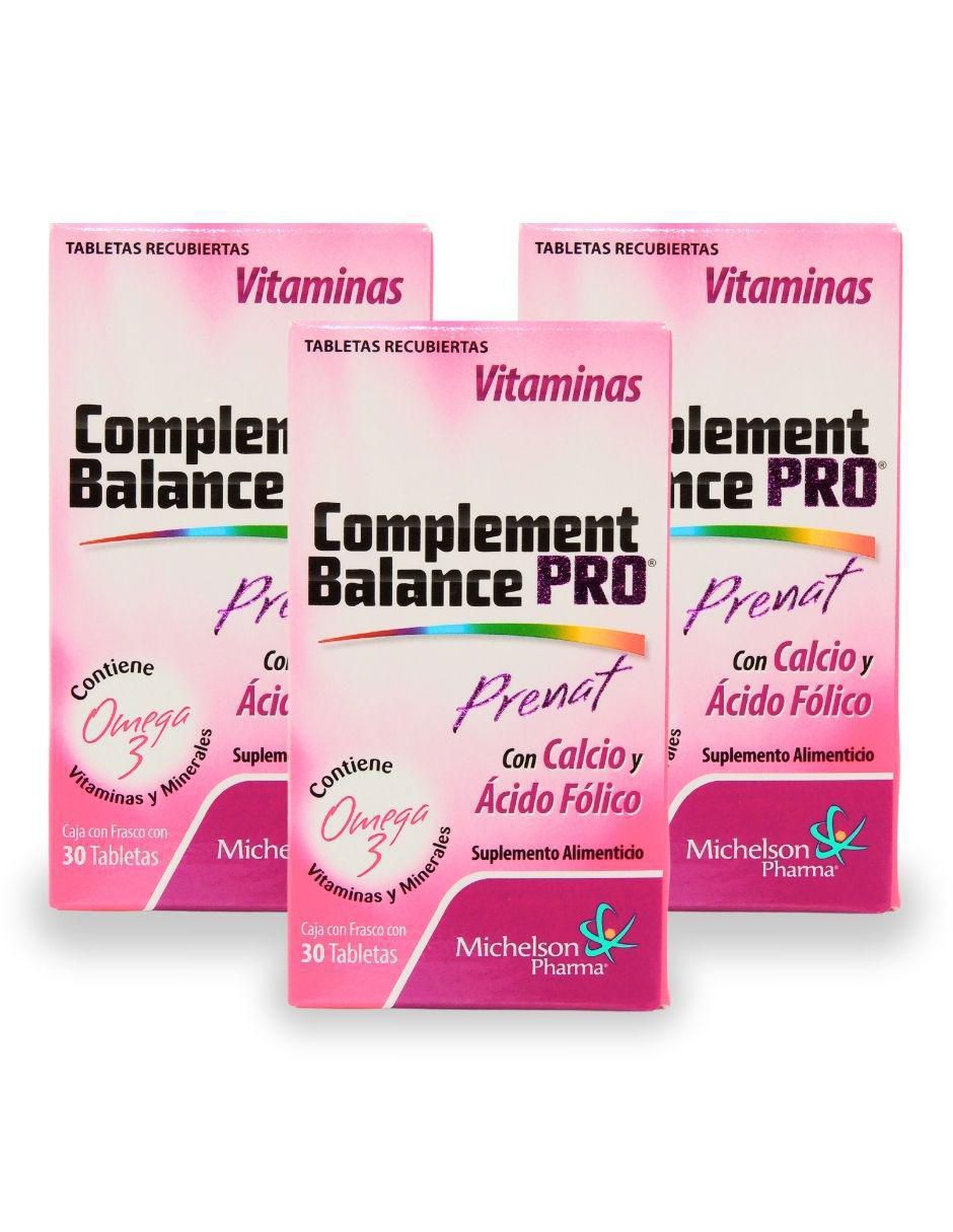 Complement Balance PRO Prenat con calcio de 30 tabletas Complement Balance PRO Prenat con calcio de 30 tabletas