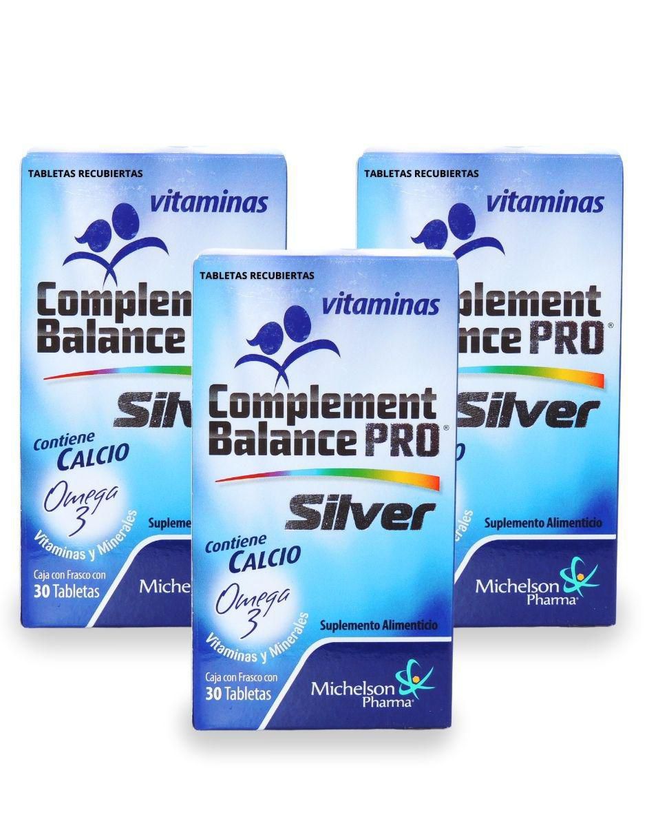 Complement Balance PRO Silver con omega 3 de 30 tabletas Complement Balance PRO Silver con omega 3 de 30 tabletas