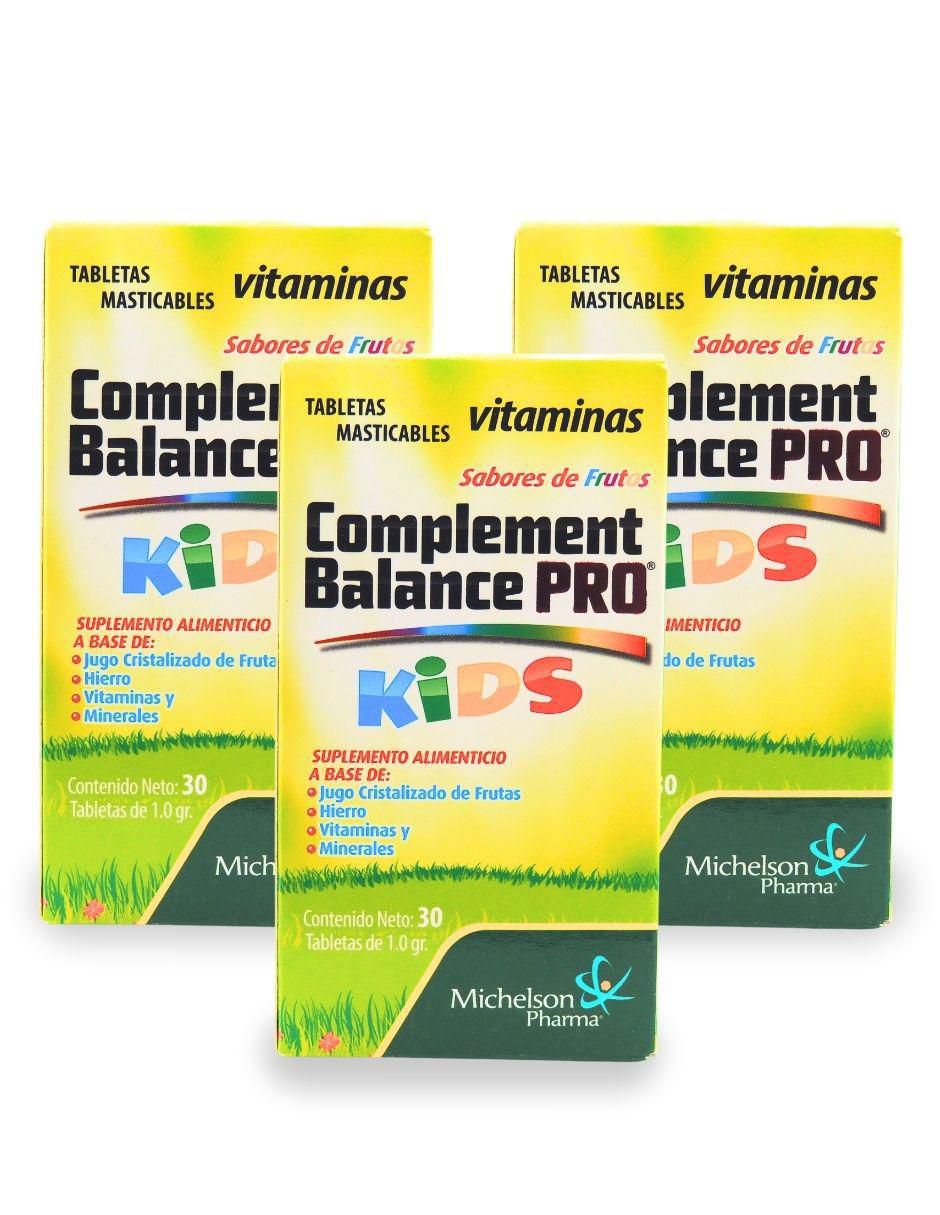Complement Balance PRO Kids con hierro sabor frutas de 30 tabletas