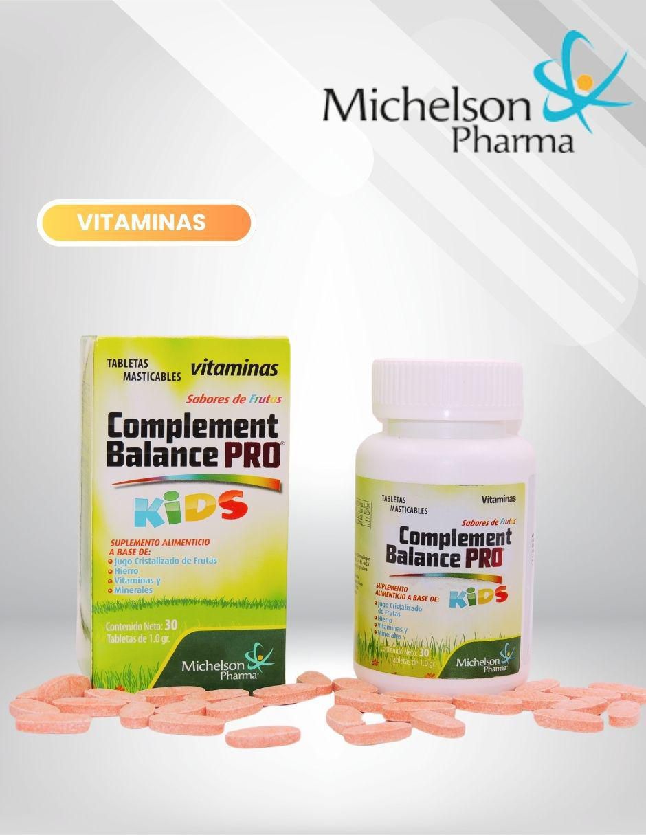 Complement Balance PRO Kids con hierro sabor frutas de 30 tabletas 5