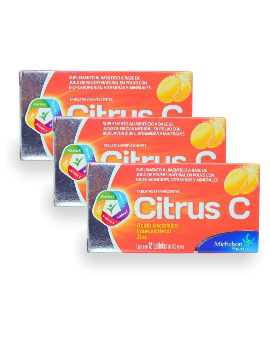 Citrus C con vitamina C sabor frutas