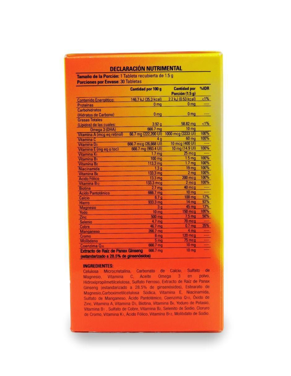 Complement Balance PRO Performance con coenzima Q10, omega 3 de 30 tabletas 3