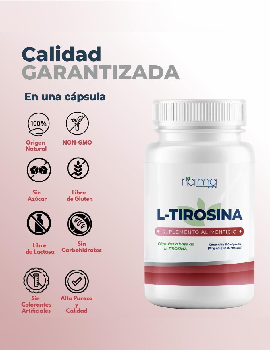 Set de suplementos alimenticios de L-Tirosina 4