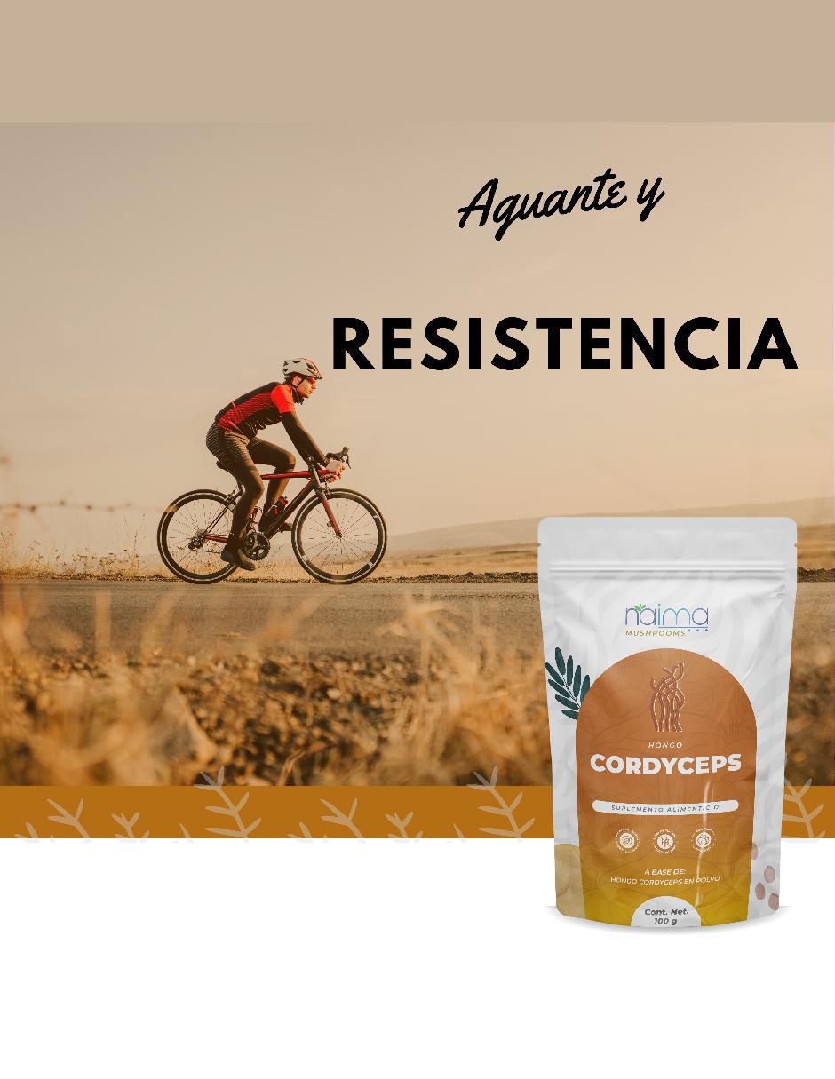 Hongo Cordyceps En Polvo con 100 gr Naima con cordyceps sabor natural de 100 g 5