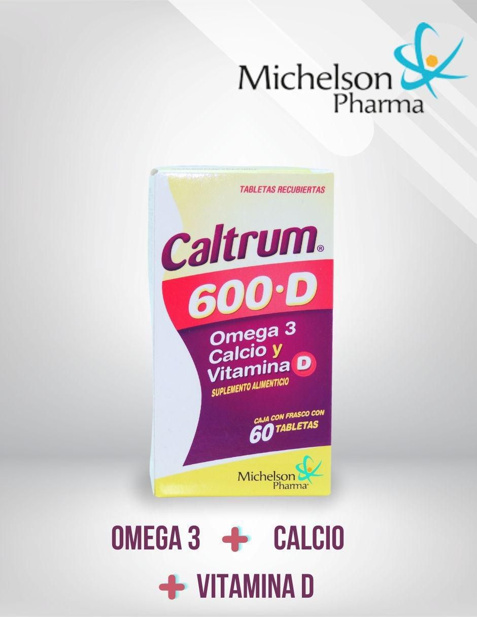 CALTRUM 600 D con calcio, vitamina d3 y omega 3 de 60 tabletas 4