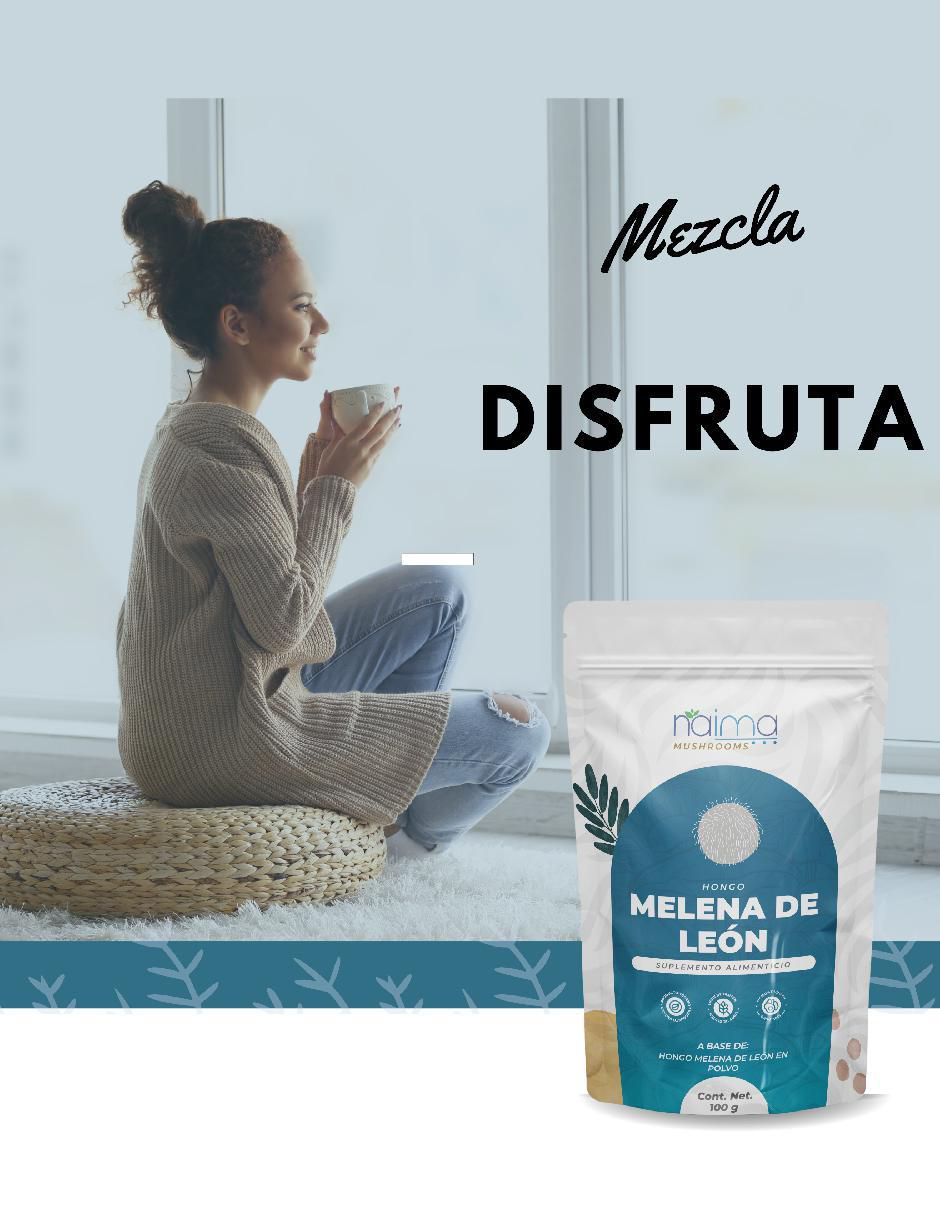 Hongo Melena De León con melena de león sabor natural de 100 g 5
