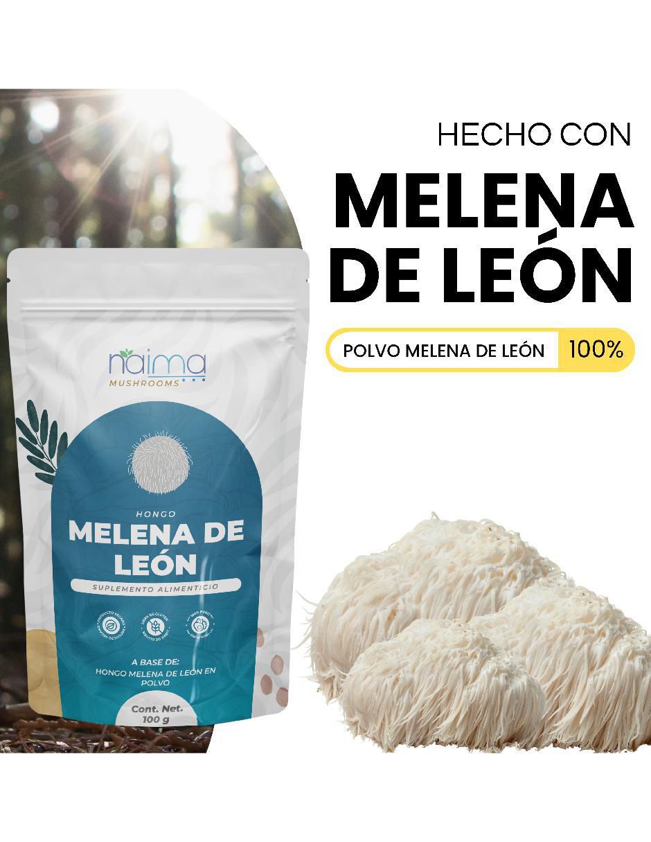 Hongo Melena De León con melena de león sabor natural de 100 g 7