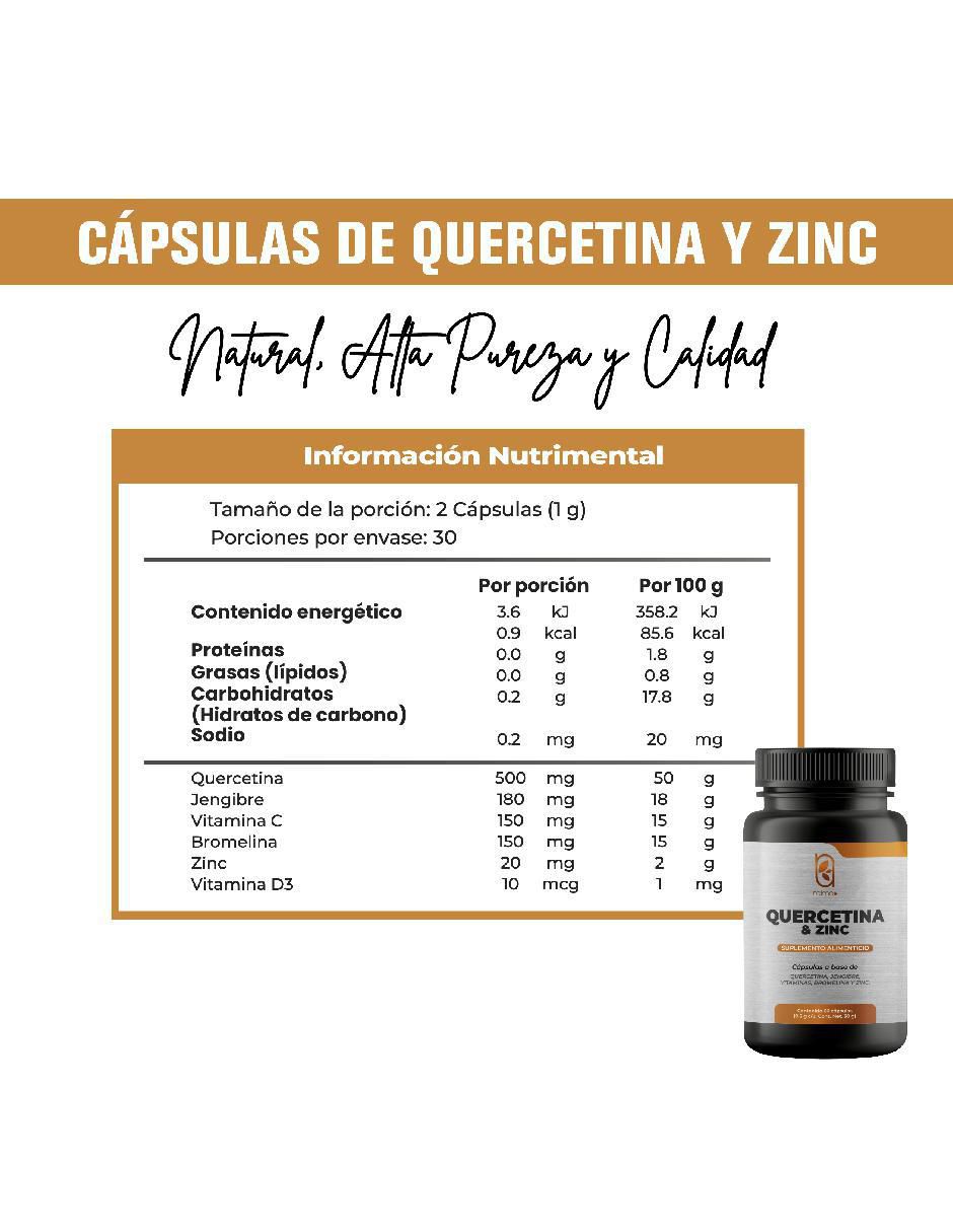 Quercetina con queratina de 60 cápsulas 8