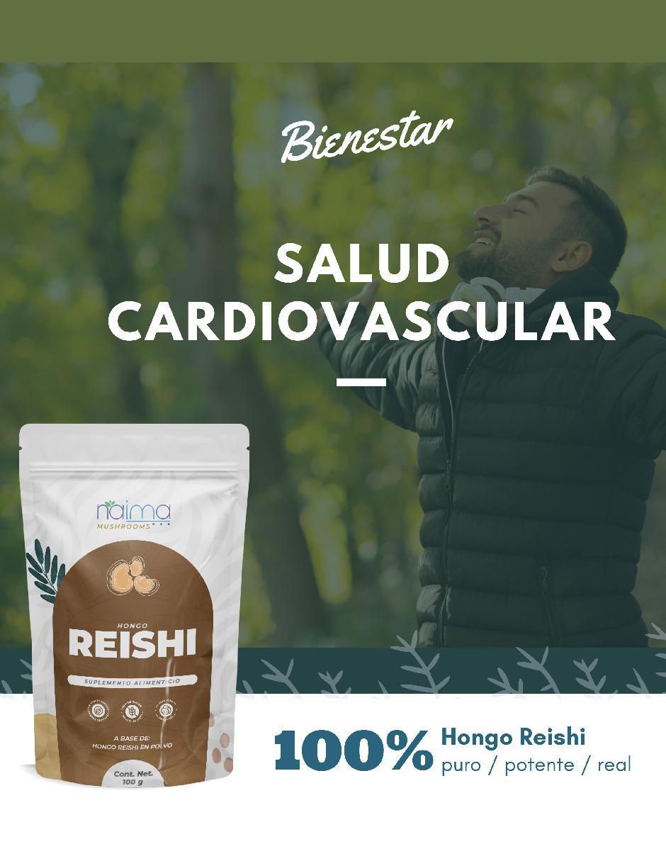 Hongo Reishi Adaptógeno con reishi sabor natural de 100 g 6