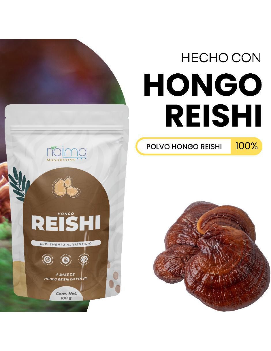 Hongo Reishi Adaptógeno con reishi sabor natural de 100 g 7