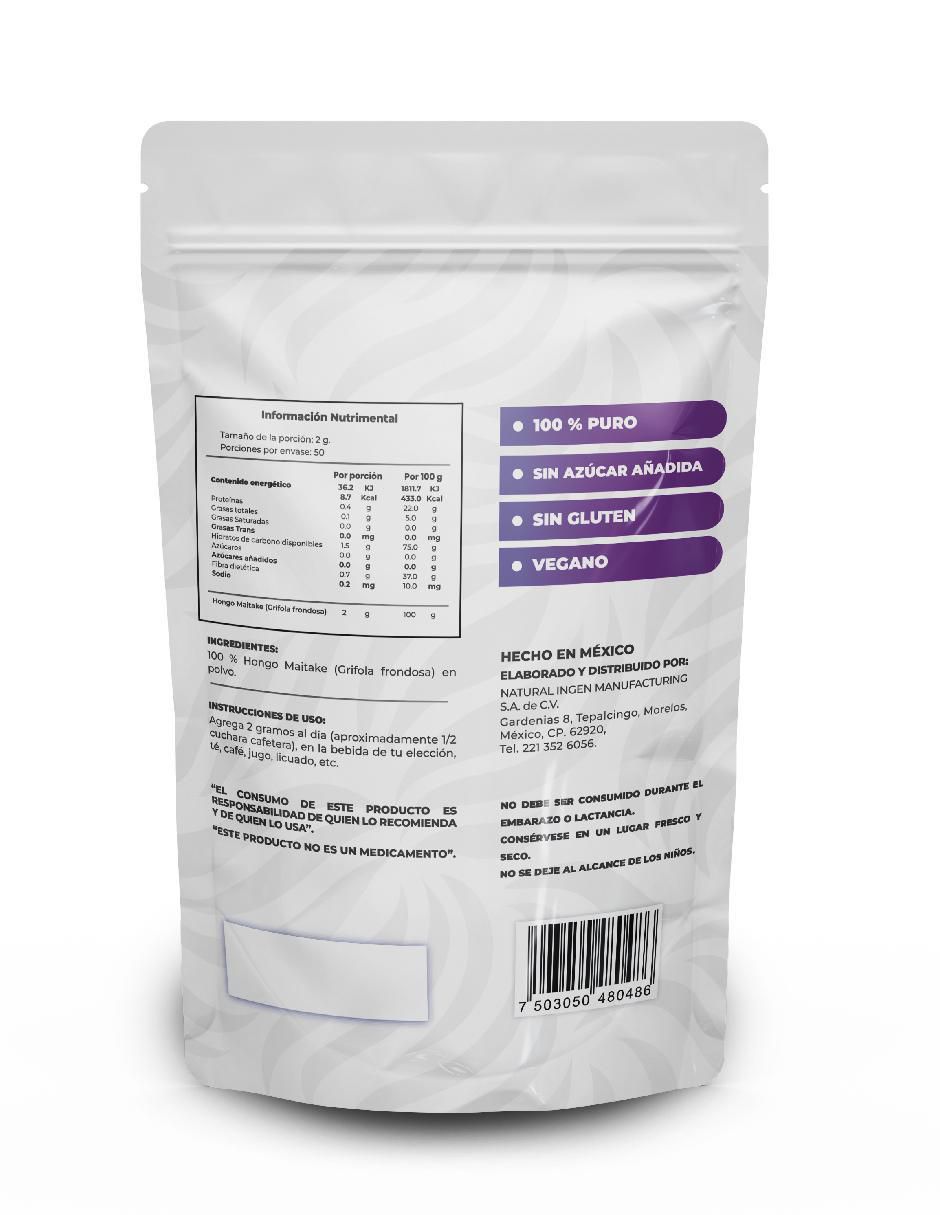 Hongo Maitake sabor natural de 100 g 2