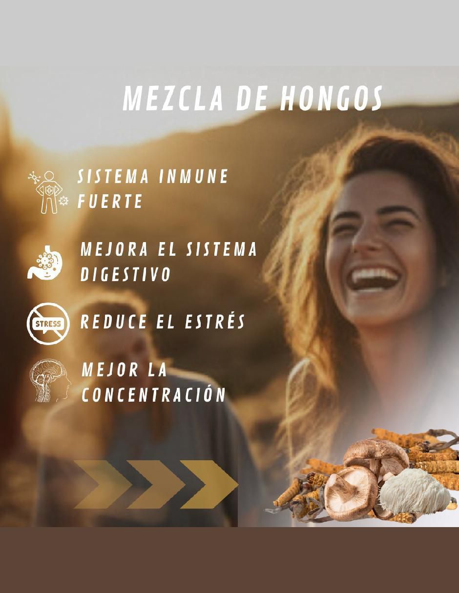 8 Mushroom Complex con reishi, chaga, melena de león, maitake, shiitake, cola de pavo y cordyceps de 100 cápsulas 6