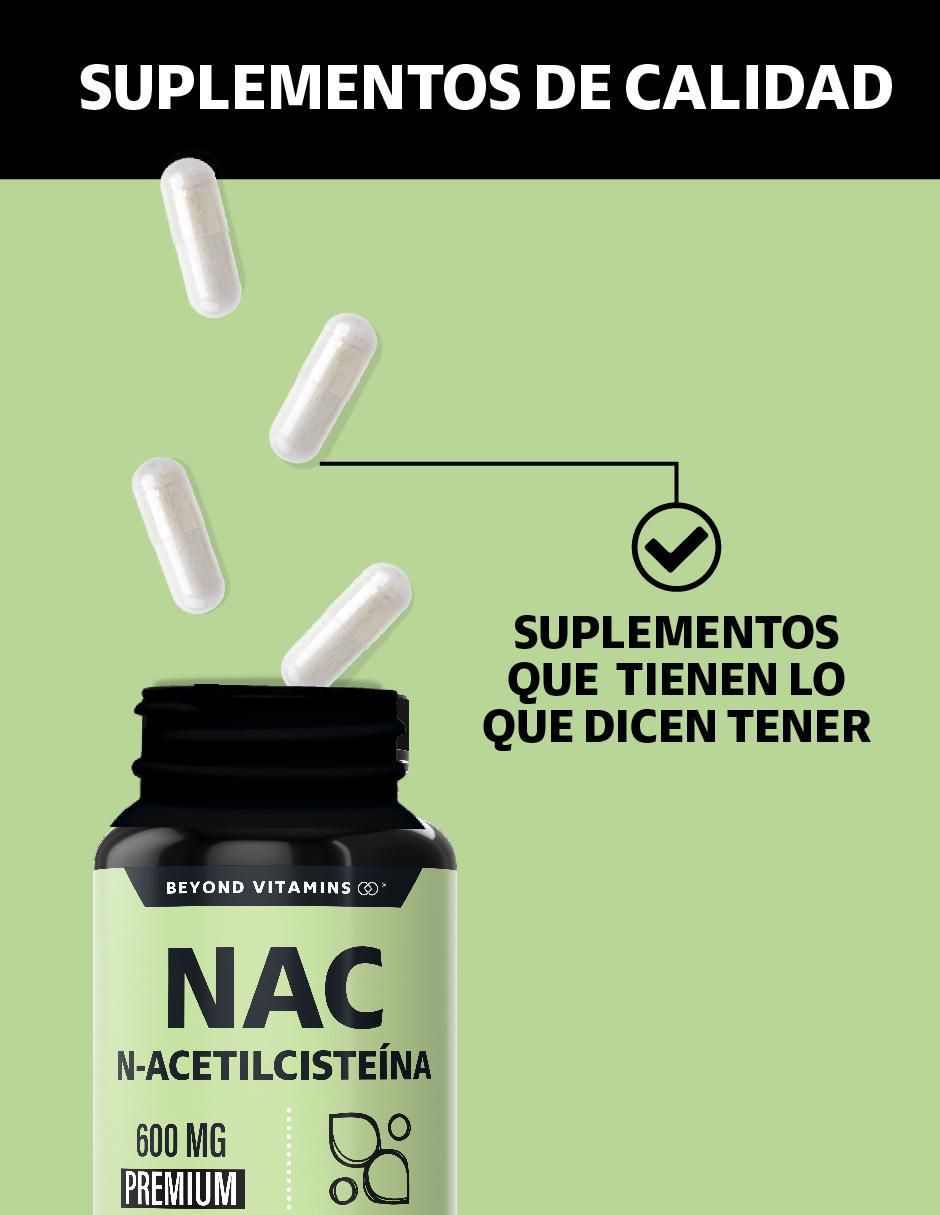 NAC N-Acetil Cisteína con Inulina de Agave de 60 cápsulas 3