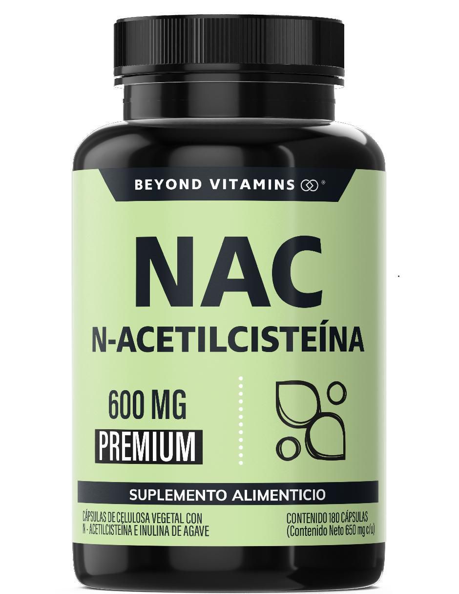 NAC N-Acetil Cisteína con Inulina de Agave de 180 cápsulas