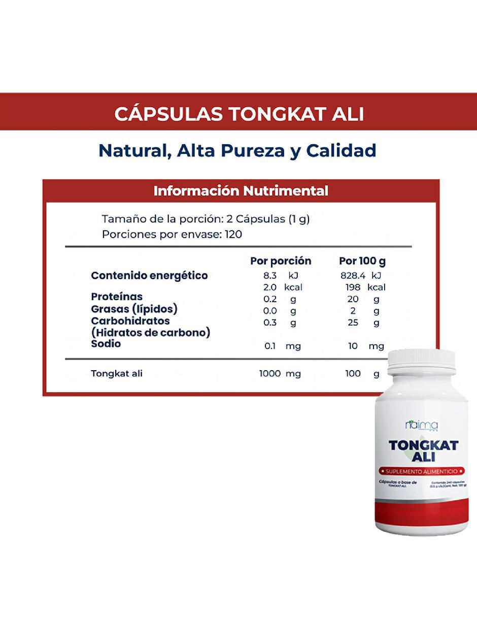 Tongkat Ali de 240 cápsulas 4