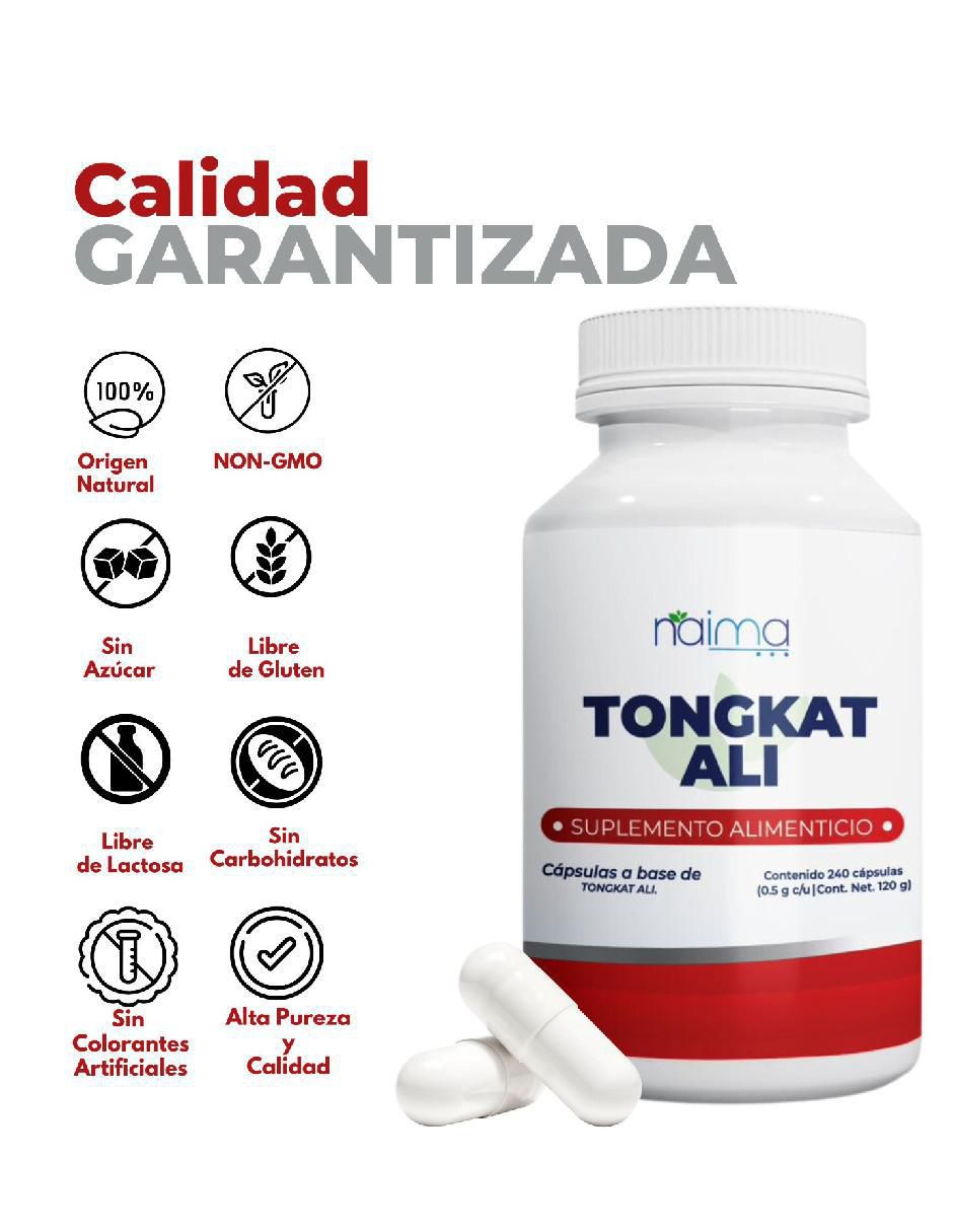Tongkat Ali de 240 cápsulas 7