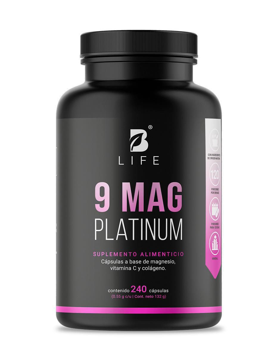 9 Mag Platinum con magnesio de 240 cápsulas 1