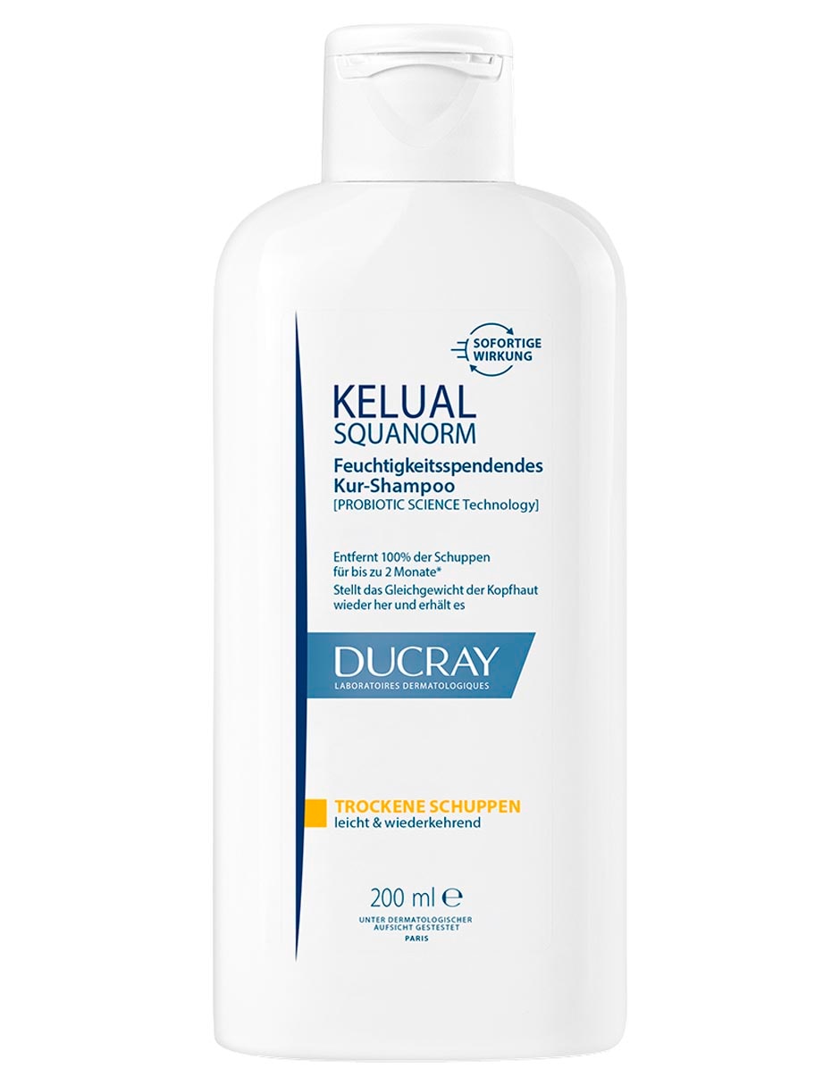 Shampoo dermatológico caspa seca para cabello seco Kelual Squanorm 200 ml