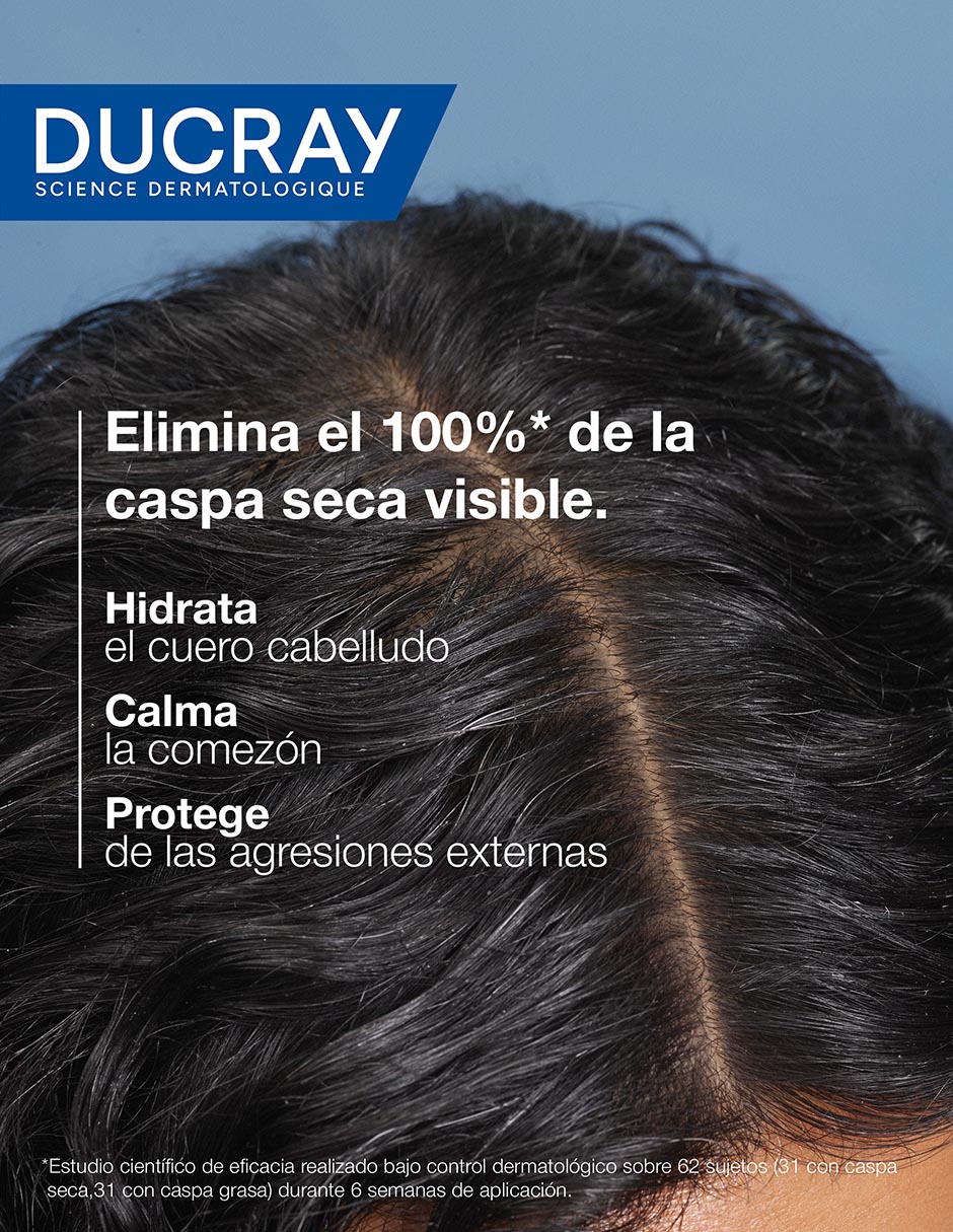 Shampoo dermatológico caspa seca para cabello seco Kelual Squanorm 200 ml 3